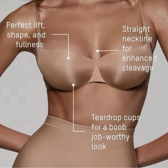 NWT SKIMS Must Have Ultimate Push-Up Balconette Bra-Clay-Viral Instant Lift - Picture 3 of 3